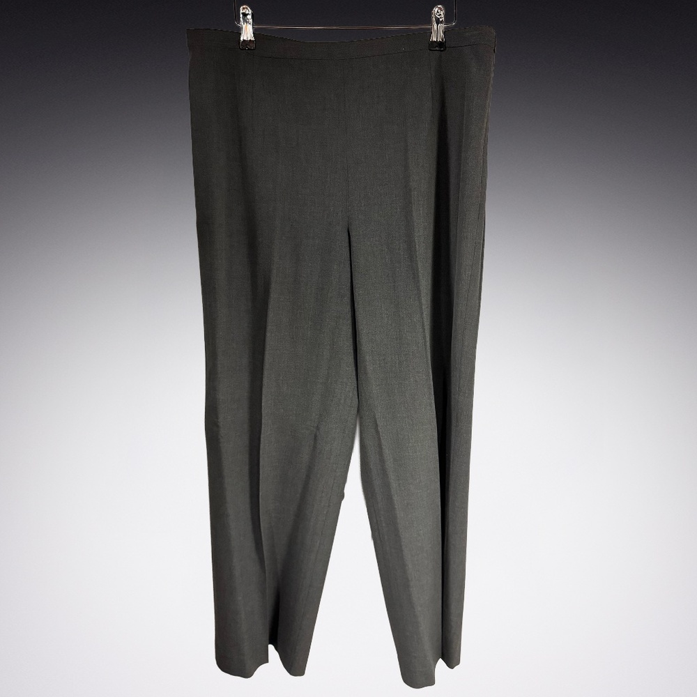 Talbots Heather Gray Wide Leg Cropped Pants